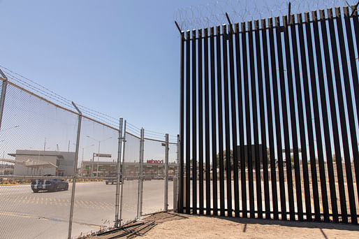 View of the border wall near Calexico, California. Image courtesy of Department of Customs and Border Patrol.