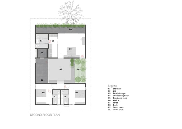 second floor plan