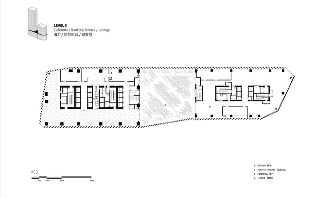 Level 9 floor plan. Image courtesy of BIG.