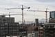 Construction cranes fill lower downtown Denver on Thursday, Feb. 18, 2016 (photo by Nathaniel Minor/CPR News)