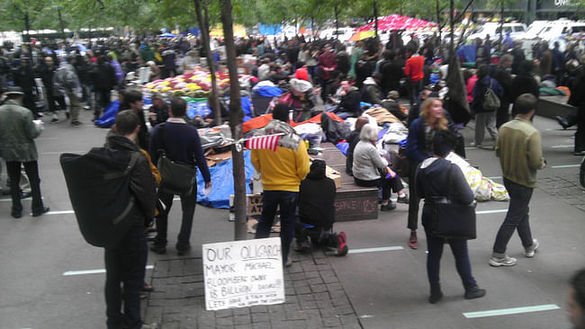 photo of #occupywallst via Aaron Plewke