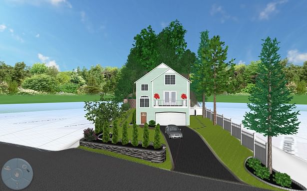 Simple landscape project for house flipper. Design and build. 