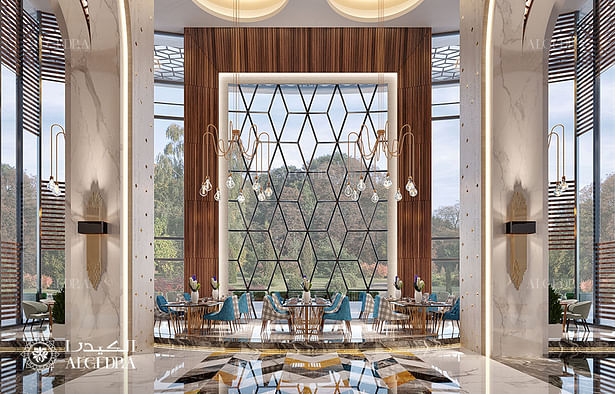 Luxury hotel lobby design