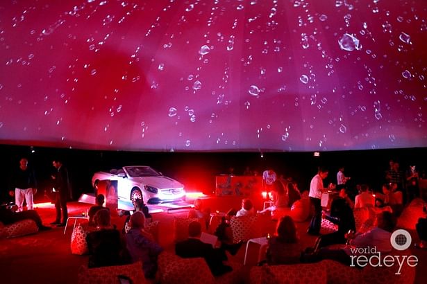 Presentation at Faena Projection Dome made by Polidomes