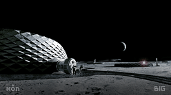 ICON teams up with BIG and SEArch+ for Project Olympus, an off-world construction system for the Moon