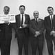 George Kostritsky on the far right, standing with RTKL partners Archibald Rogers, Francis Taliaferro, and Charles Lamb. Image courtesy of CallisonRTKL