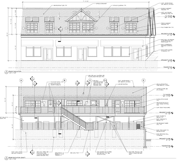 Front & Rear Elevations 