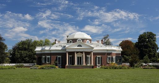 Thomas Jefferson's Monticello, where 133 enslaved workers were sold after Jefferson's death. Image courtesy of Wikimedia user r Martin Falbisoner.