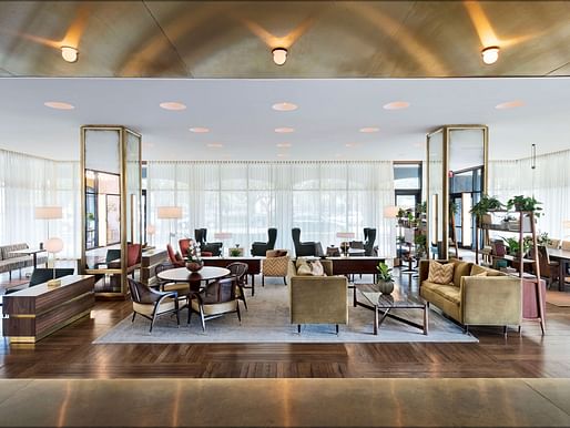 The Dewberry 5-star hotel in Charleston, South Carolina. Interior design by <a href="https://archinect.com/workstead">Workstead</a>, lighting design by BOLD. Image via @weareboldlighting/<a href="https://www.instagram.com/p/B24LELNBIle/">Instagram</a>