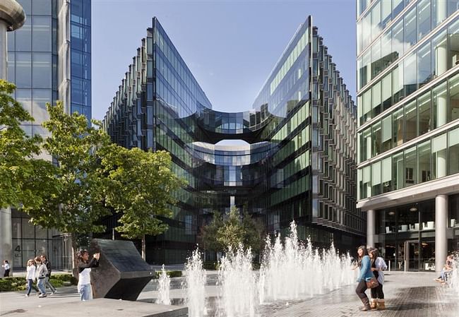 PricewaterhouseCooper&amp;amp;#39;s headquaters, designed by Fosters + Partners, at 7 More, London.