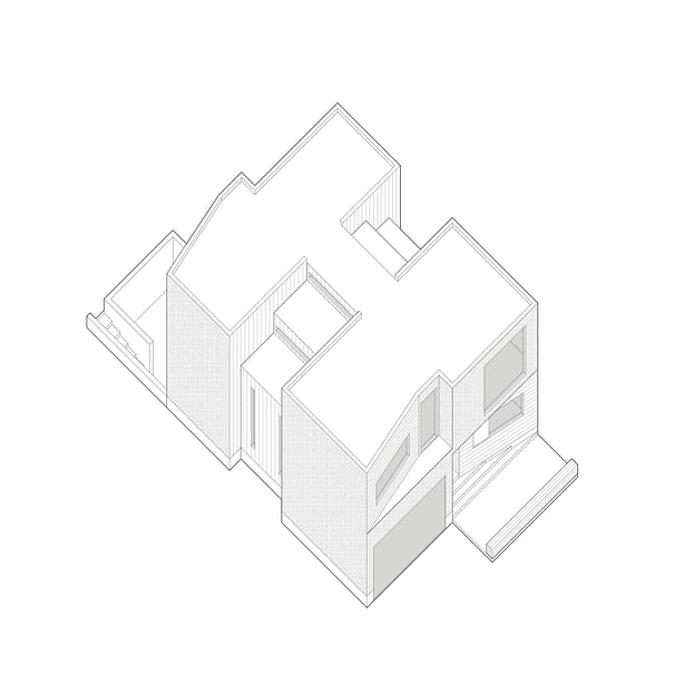 rzlbd / Out(side)In House / diagram / axonometric model