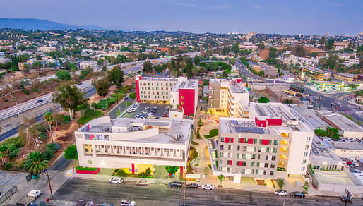 The housing complex Path Metro Villas, designed by KFA Architecture, was recently selected by the American Institute of Architects Los Angeles as an Affordable Housing winner in the chapter's annual <a href="https://archinect.com/news/article/150267627/barbara-bestor-kevin-daly-and-many-others-named-winners-of-this-year-s-aia-la-residential-architecture-awards">AIALA Residential Architecture Awards</a>. Photo: Jonathan Ramirez.