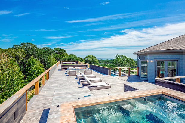 Expansive Roof Deck with Oversized Jacuzzi Tub