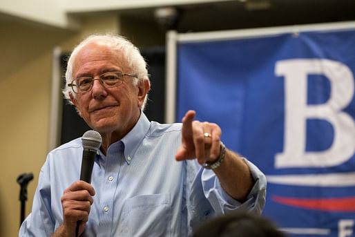 The Architecture Lobby has endorsed Vermont Senator Bernie Sanders for President in the Democratic primary. Image courtesy of Wikimedia Commons / Phil Roeder.