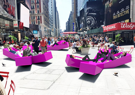 Jürgen Mayer H's installation 'XXX Times Square'