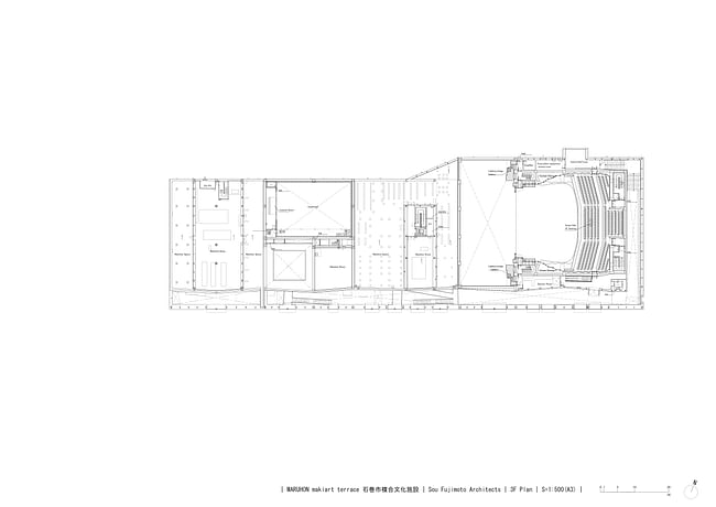 3rd Floor Plan. Image courtesy Sou Fujimoto Architects