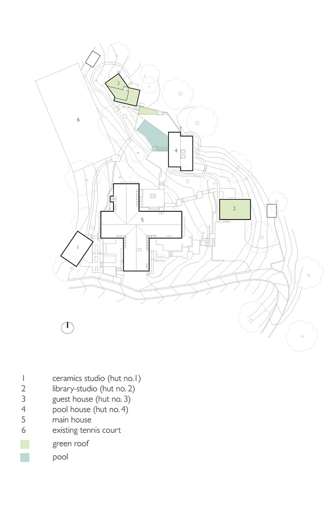 Blodgett-Calvin Residential Compound in San Marino, CA, by Fung + Blatt Architects; Original Architect - Calvin Straub