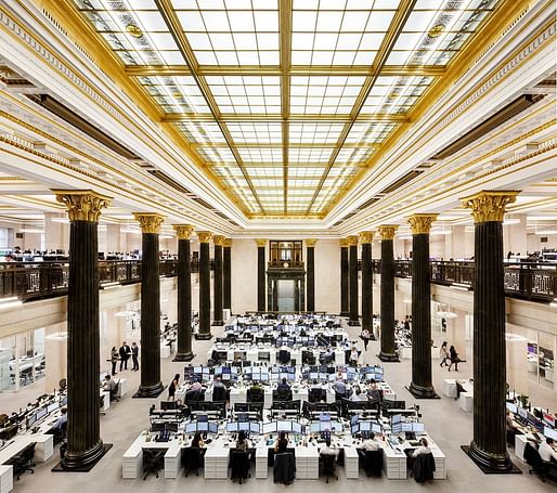 Project: National Bank trading floor in Montreal by Architecture49. Photo: Stéphane Brugger.