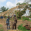 Two carpenters built this 800-square foot workshop in the Ogwuyo neighborhood of Ebenebe-Anam in Nigeria, a sustainable new town project led by DK Osseo-Asare, over five days using $500 worth of materials.