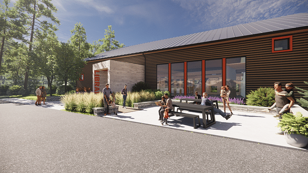 Flathead County ImagineIF Bigfork Library (Rendering: Cushing Terrell) 