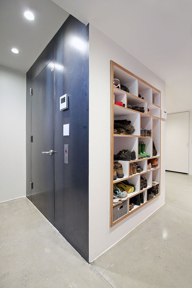 Mudroom Cubbies from Baltic Birch Plywood and White Laminate