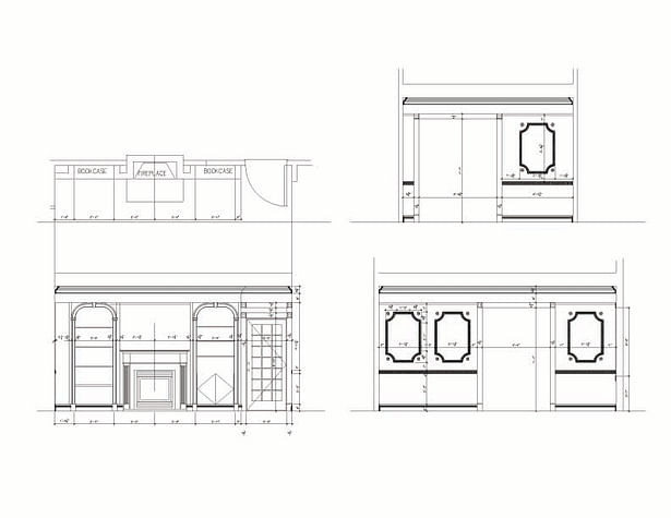 Library Room Elevations