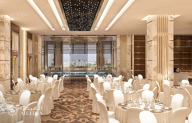 Luxury hotel ballroom interior design