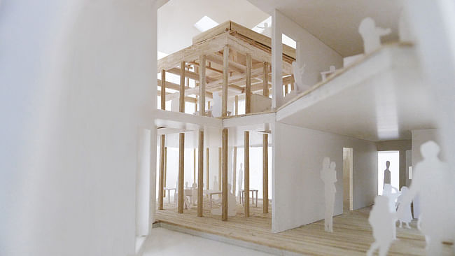 Clover House, interior model. Image courtesy of MAD.