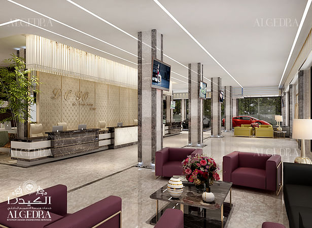 Car showroom interior design in Dubai 