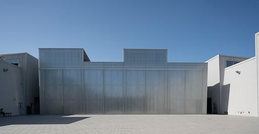 Courtyard with closed doors, Concrete at Alserkal Avenue, Dubai, United Arab Emirates. © Aga Khan Trust for Culture / Cemal Emden (photographer)