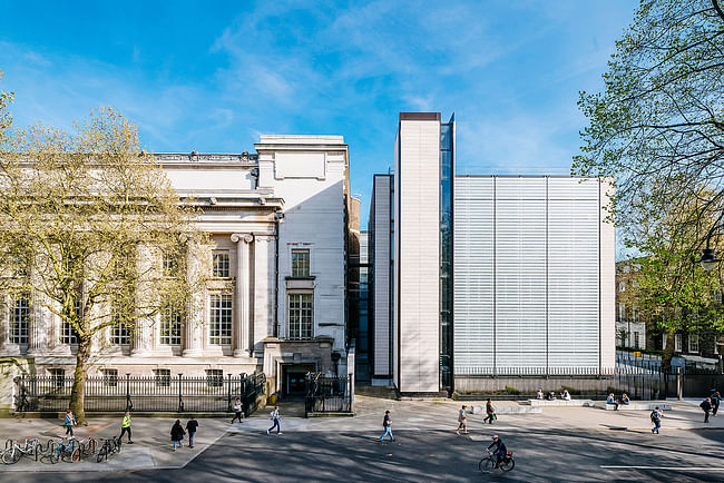 The British Museum World Conservation and Exhibitions Centre by Rogers Stirk Harbour + Partners. Location: Bloomsbury, central London, England. Photo: Joas Souza.