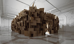 Zimoun + Hannes Zweifel : 200 prepared dc-motors, 2000 cardboard elements 70x70cm