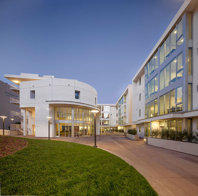 L.A. County Sustainability Award: Southwestern Law School: Residences at 7th Street. Architect: Corsini Stark Architects, LLP. Photo courtesy of 2014 L.A. Architectural Awards
