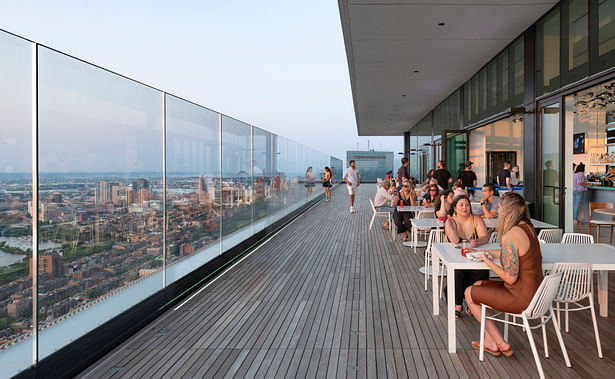 View Boston features indoor and outdoor panoramic views of the city, an open air roof deck, two dining destinations, state-of-the-art immersive experiential exhibits, and more. Credit: Chuck Choi