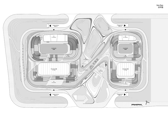 Site plan. Image: Zaha Hadid Architects