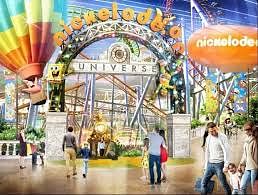 Nickelodeon themed Interior render of Amusement Park - Entry