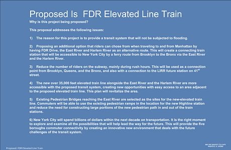 FDR Eleveted Line Train Manhattan