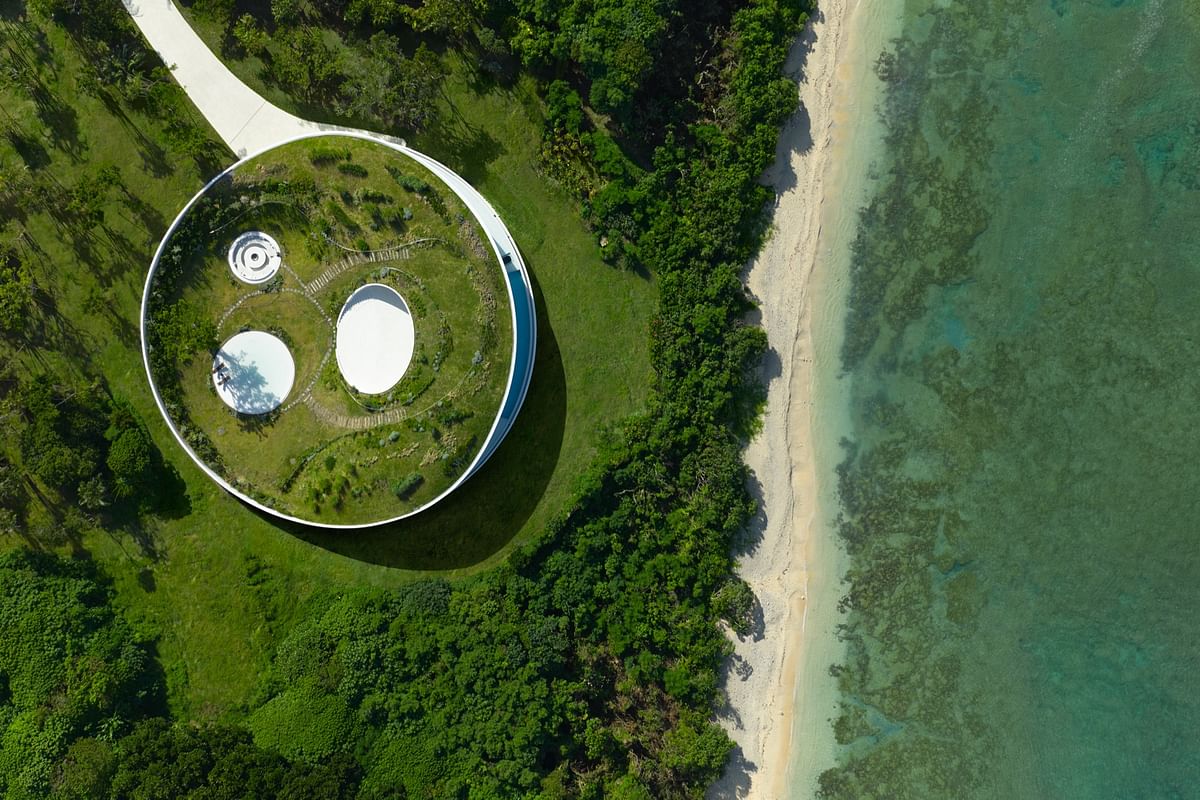 Sou Fujimoto completes circular villa on Japanese island for NOT A HOTEL network