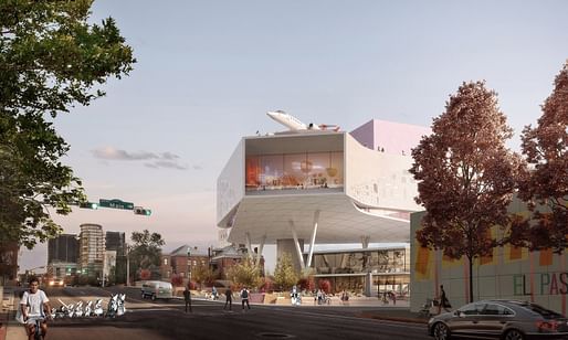 Conceptual rendering of Snøhetta's winning bid for the El Paso Children’s Museum. Image: Snøhetta.