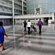 The atrium of the Sandra Day O’Connor Federal Courthouse has proved a challenge to cool. (Joshua Lott for The New York Times)