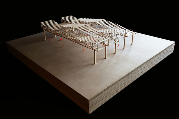 Additional view of architectural model (1:50).