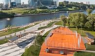 Improvement of the embankment in the area of the Pavshinskaya Poyma. The forth stage
