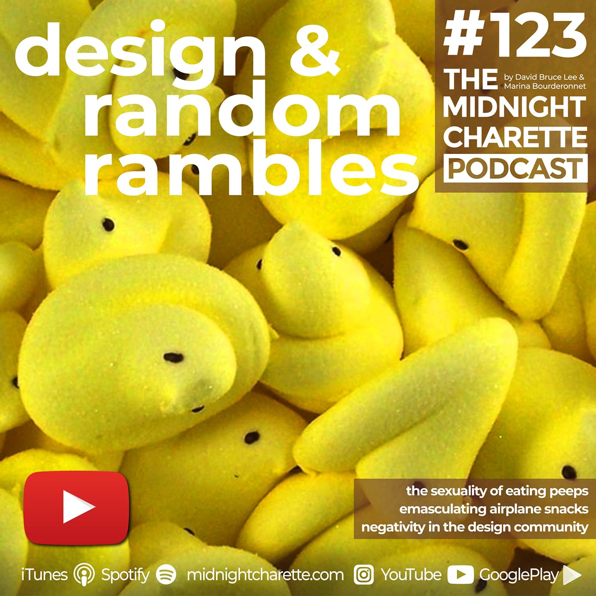#123 - Peeps, In-flight Snacks, Tower Designs and Negativity in Design ...