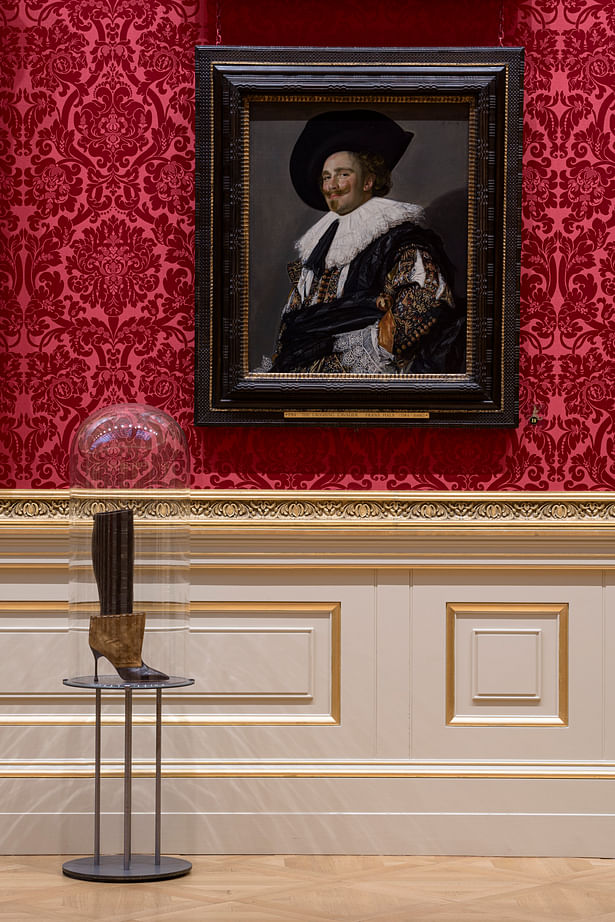 A single boot accompanies Frans Hals' The Laughing Cavalier