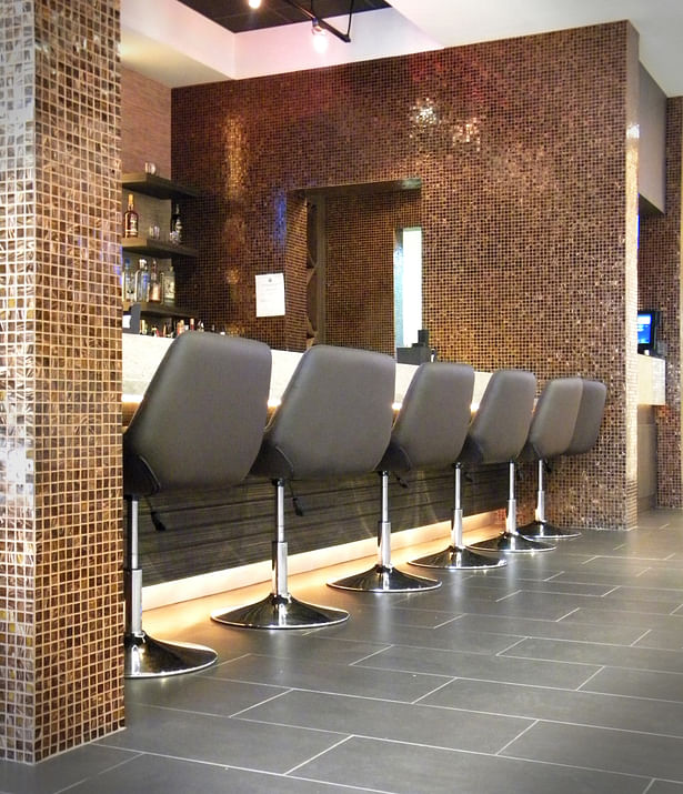 Bar seating. Modern, contemporary, sleek, architecture, design.