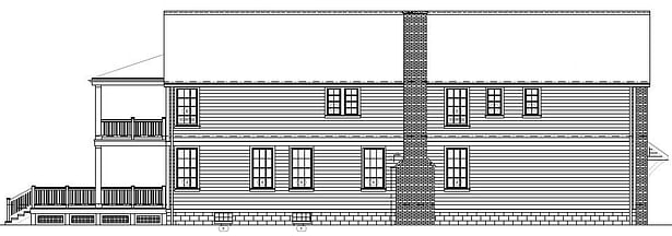 SOUTH ELEVATION OF HOME