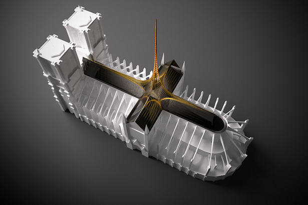 Notre Dame's Spine_OF STUDIO_Concept_Image_Aerial_2