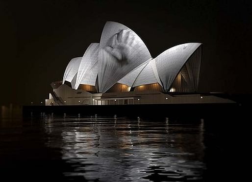 Setting sail … an example of what Urbanscreen has planned. (Image via The Sydney Morning Herald)