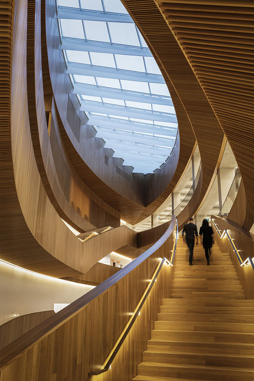 Calgary Central Library by Snøhetta and DIALOG. Photo: Michael Grimm.