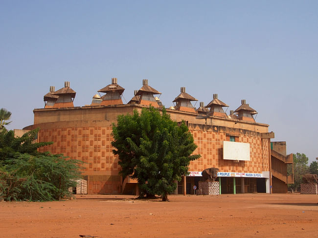 La Maison du Peuple, Ouagadougou, Burkina Faso: An important landmark and unique example of African modernism in Burkina Faso requires rehabilitation to enhance public life and foster civic pride. Image courtesy WMF.